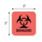 Nevs Label, Biohazard Symbol 3" x 3" MLP-0010 - alternate 2